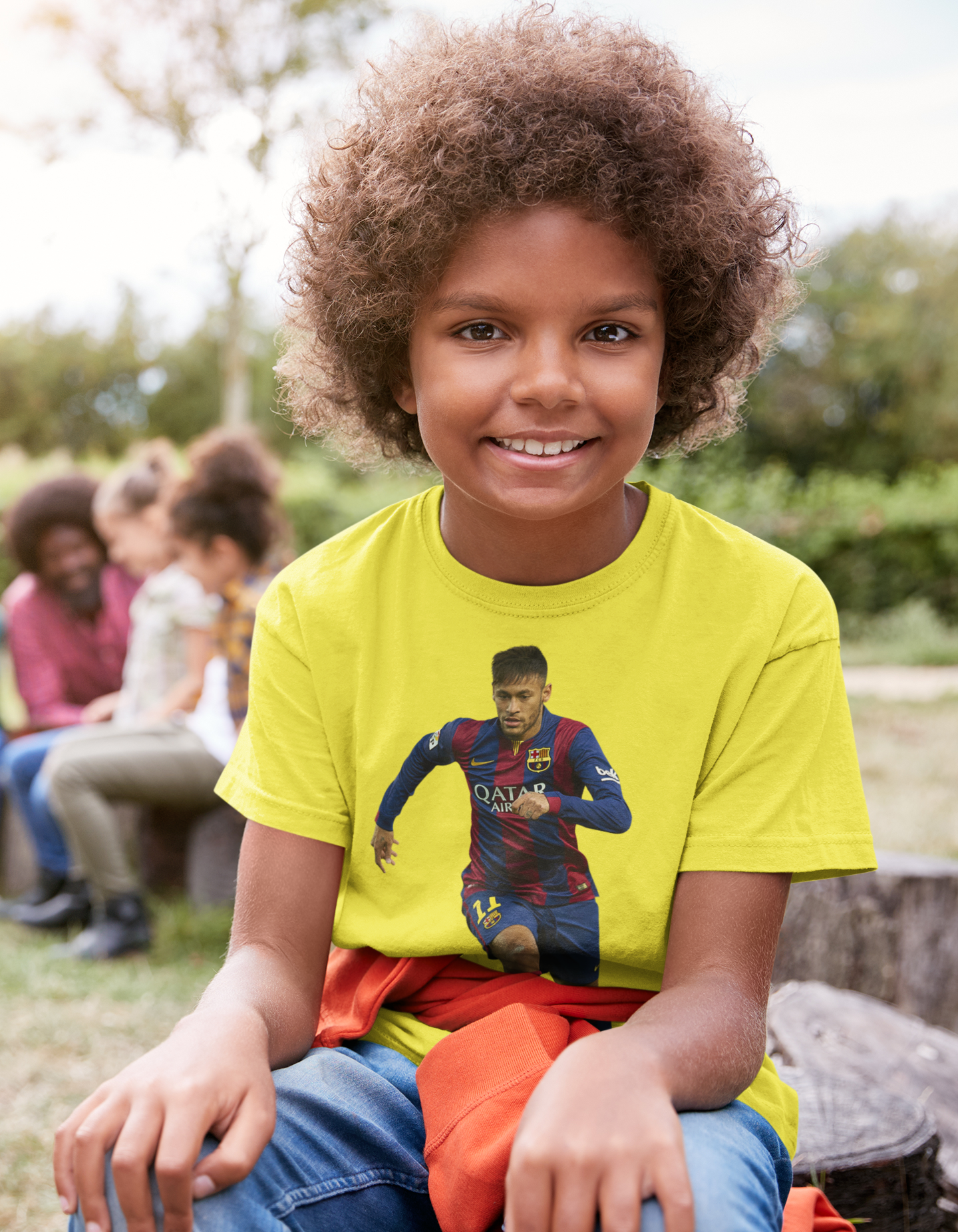 Neymar Jr Half Sleeves T-Shirt for Boy-FunkyTeesClub
