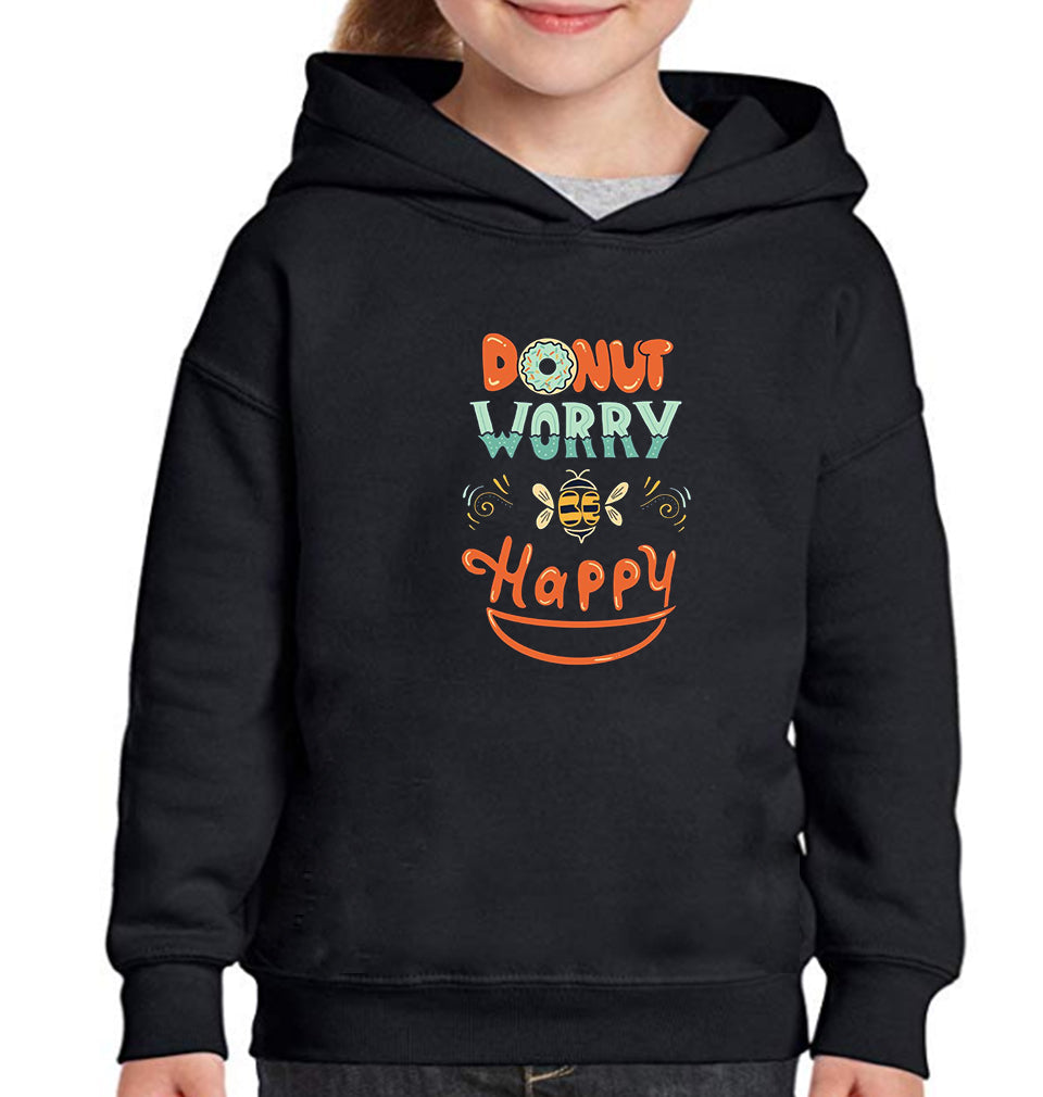 Donut Worry Be Happy Girl Hoodies-FunkyTeesClub