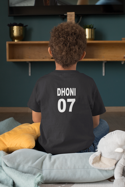 Dhoni 07 Half Sleeves T-Shirt for Boy-FunkyTeesClub