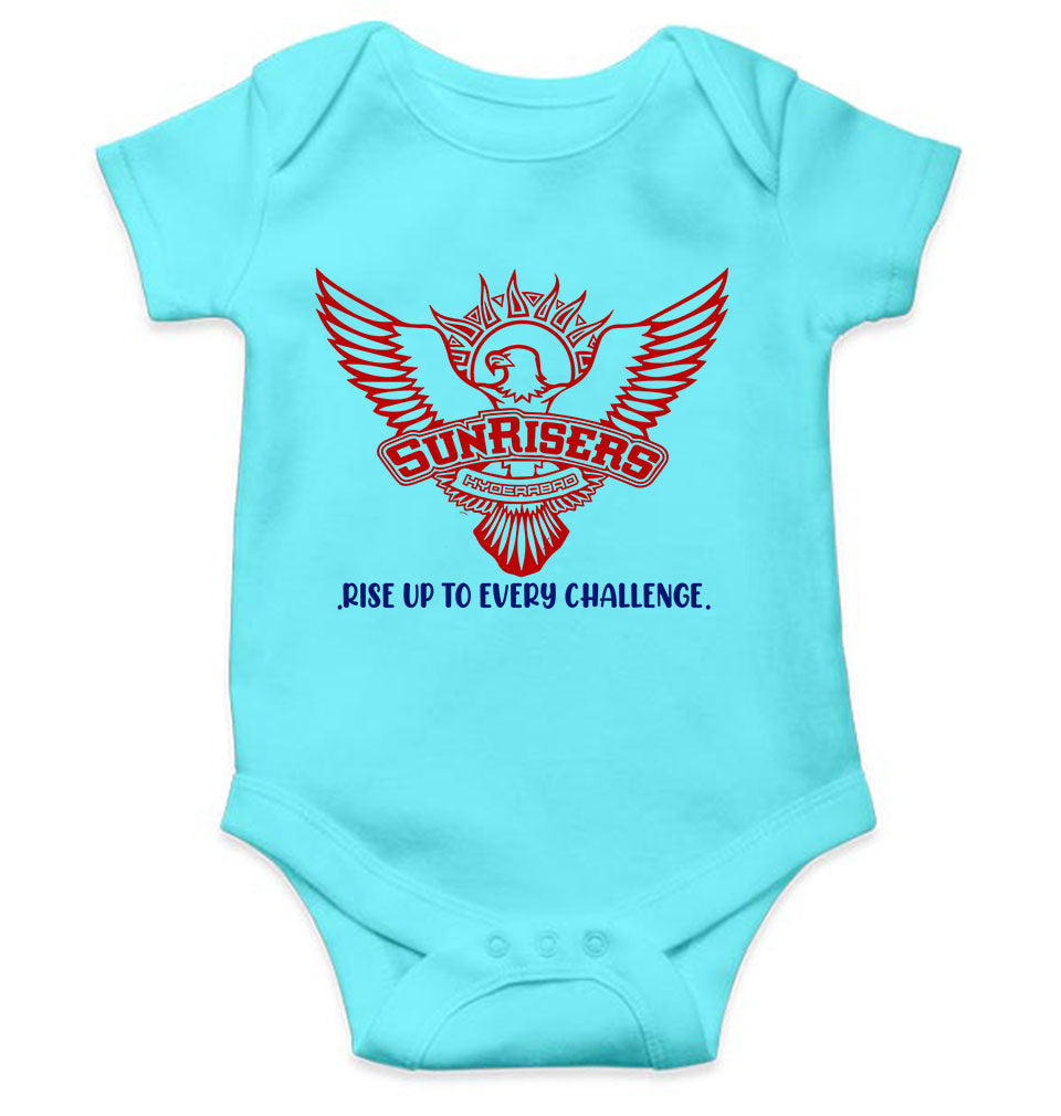 Custom Name IPL SRH Sunrisers Hyderabad Rompers for Baby Girl- FunkyTeesClub