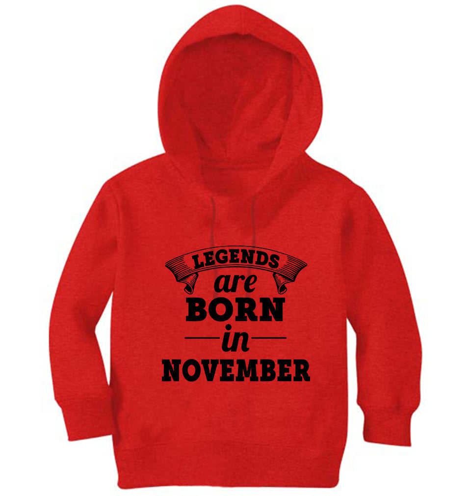 Legends are Born in November Girl Hoodies-FunkyTeesClub