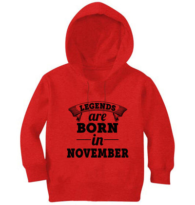 Legends are Born in November Girl Hoodies-FunkyTeesClub