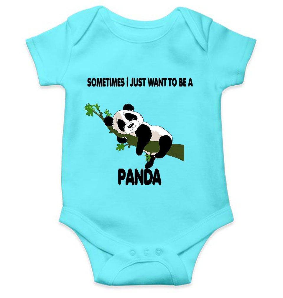 Sleeping Panda Rompers for Baby Girl- FunkyTeesClub