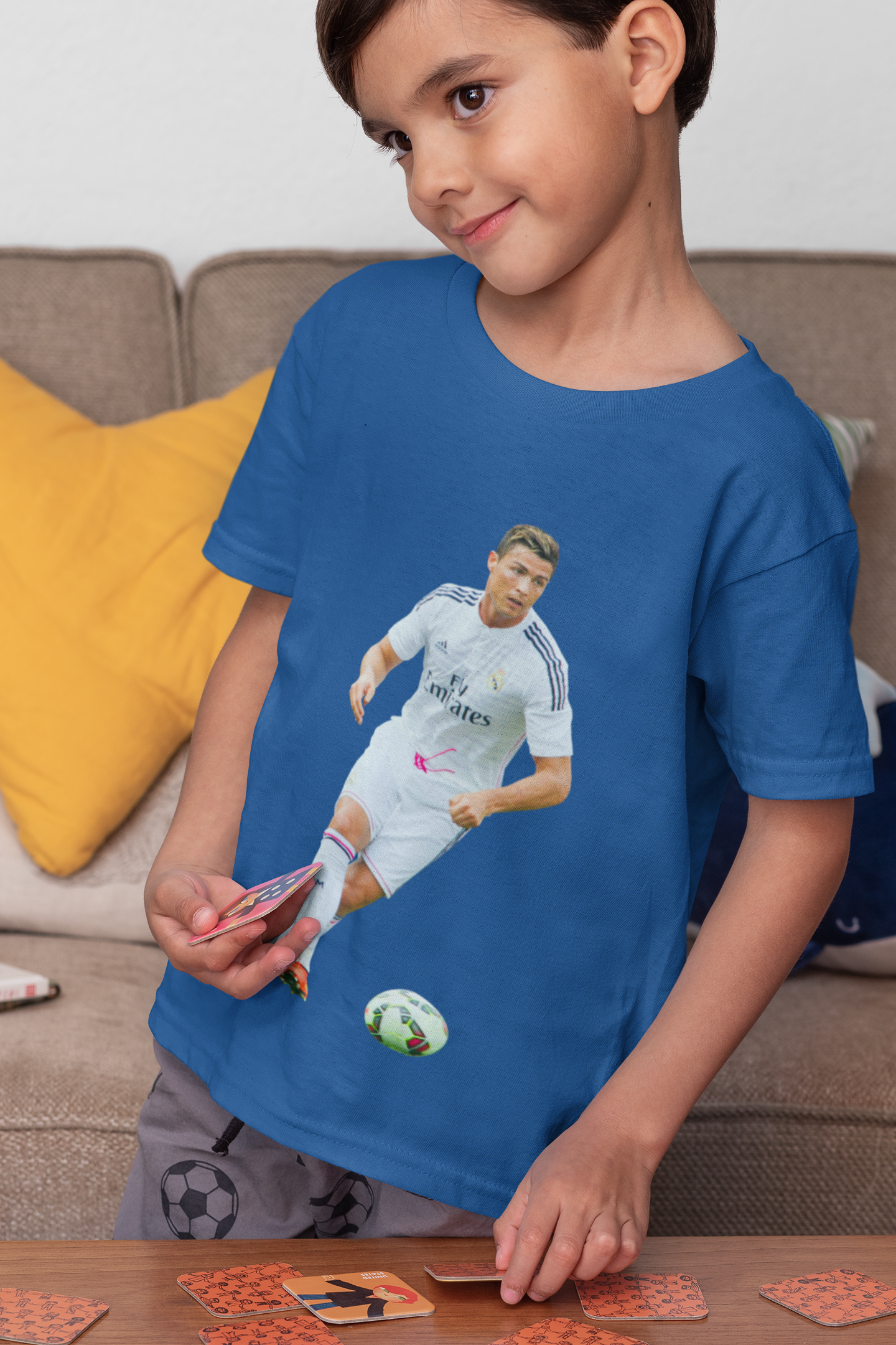 Ronaldo Half Sleeves T-Shirt for Boy-FunkyTeesClub
