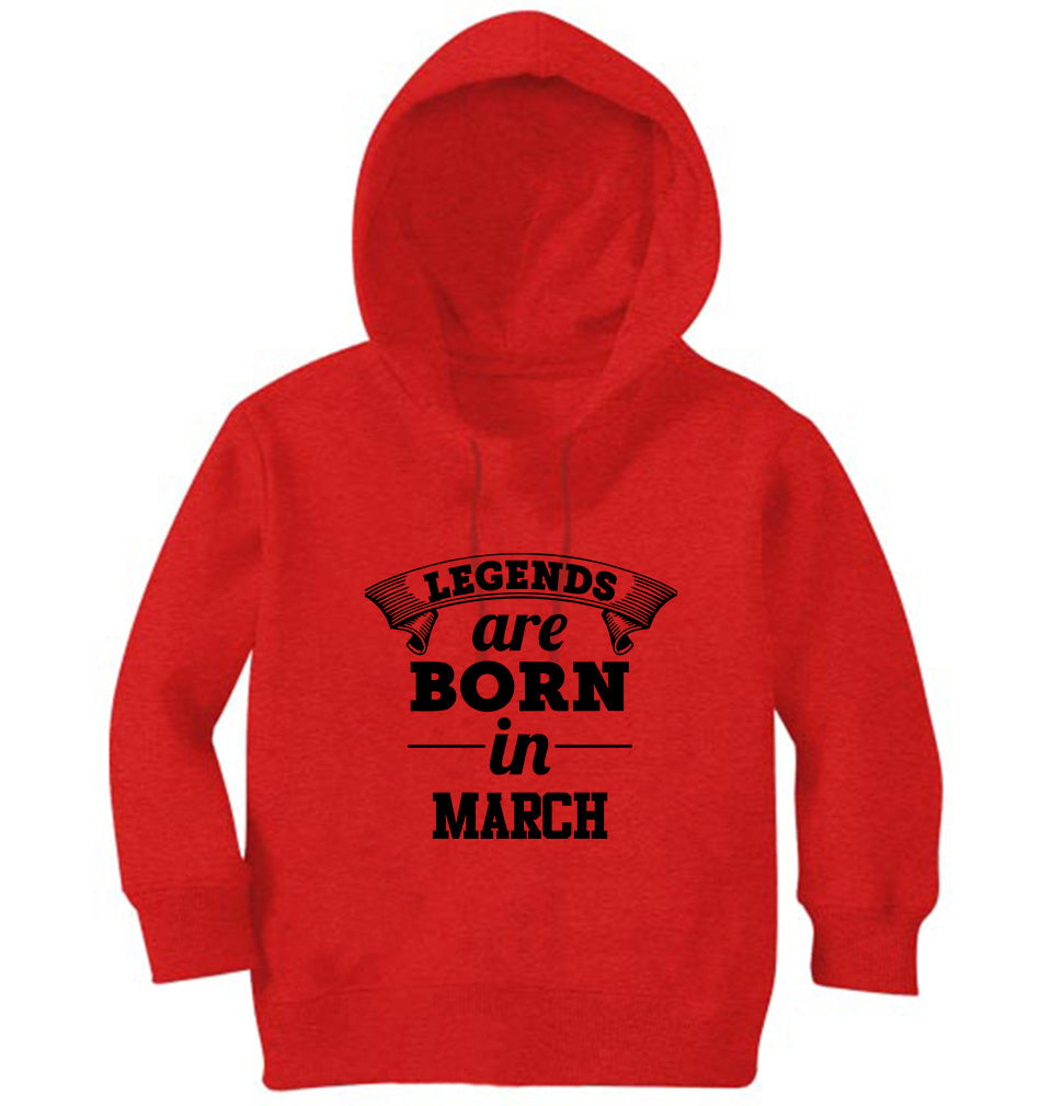 Legends are Born in March Girl Hoodies-FunkyTeesClub