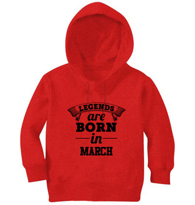 Legends are Born in March Girl Hoodies-FunkyTeesClub