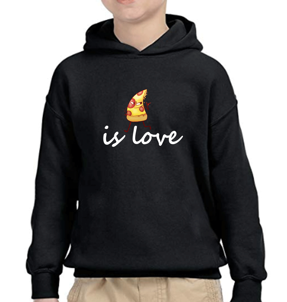 Pizza Is Love Boy Hoodies-FunkyTeesClub