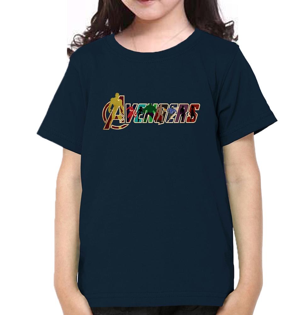 Avengers Half Sleeves T-Shirt For Girls -FunkyTeesClub