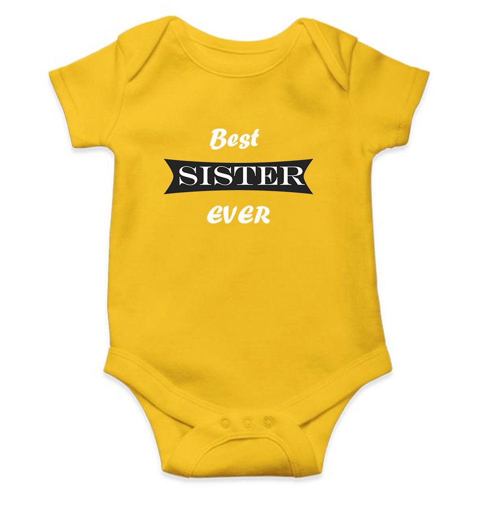 Best Sister Ever Rompers for Baby Girl- FunkyTeesClub