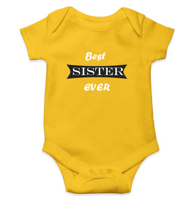 Best Sister Ever Rompers for Baby Girl- FunkyTeesClub
