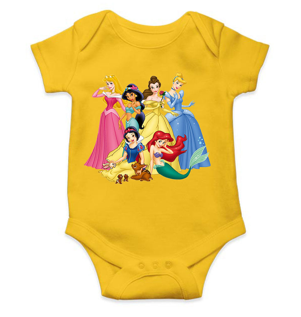 Cute Princess Cartoon Rompers for Baby Girl- FunkyTeesClub