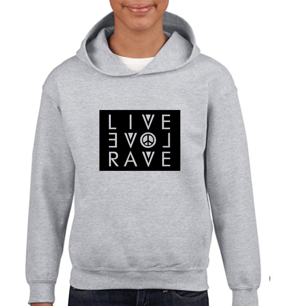 LIVE LOVE RAVE Boy Hoodies-FunkyTeesClub
