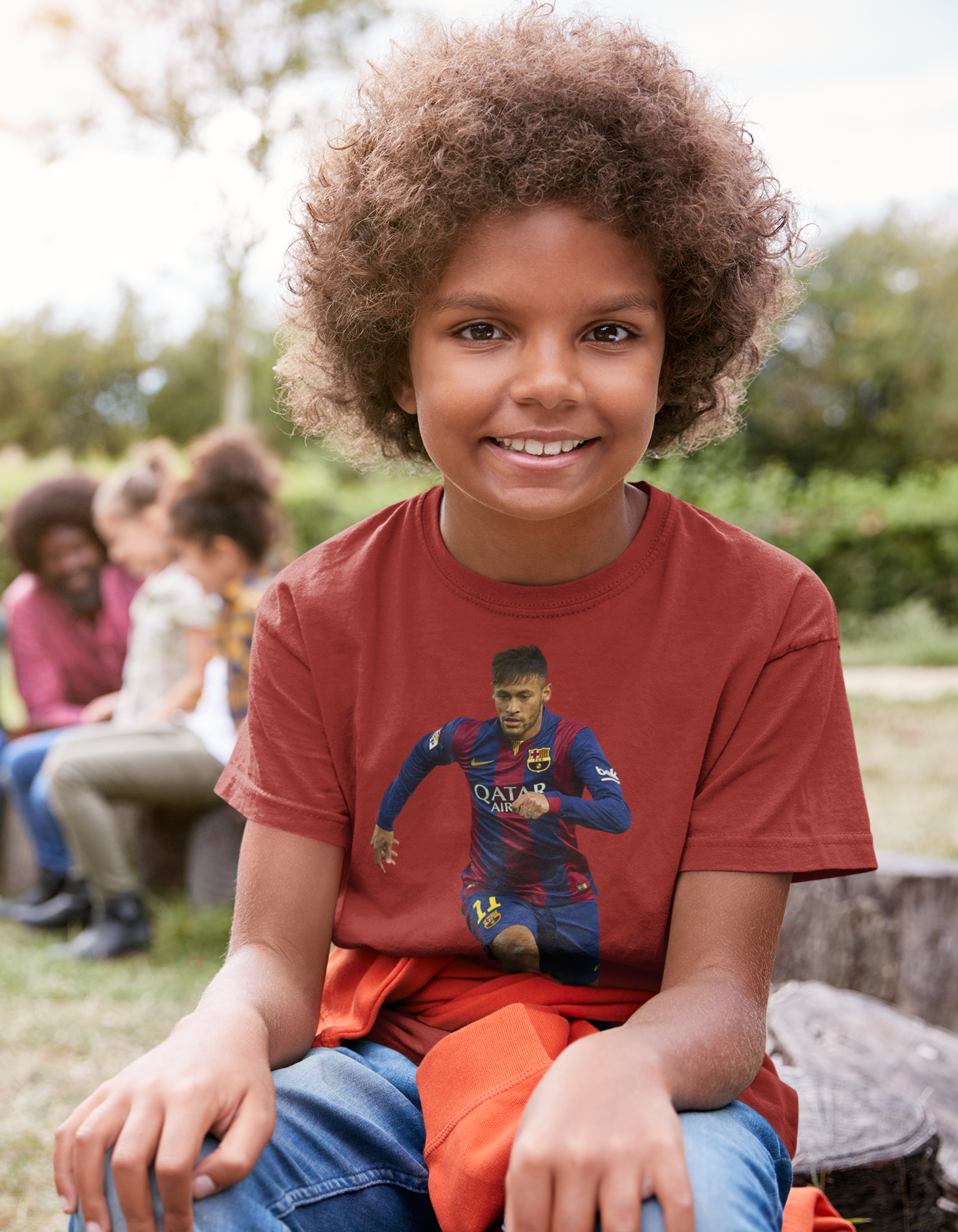 Neymar Jr Half Sleeves T-Shirt for Boy-FunkyTeesClub