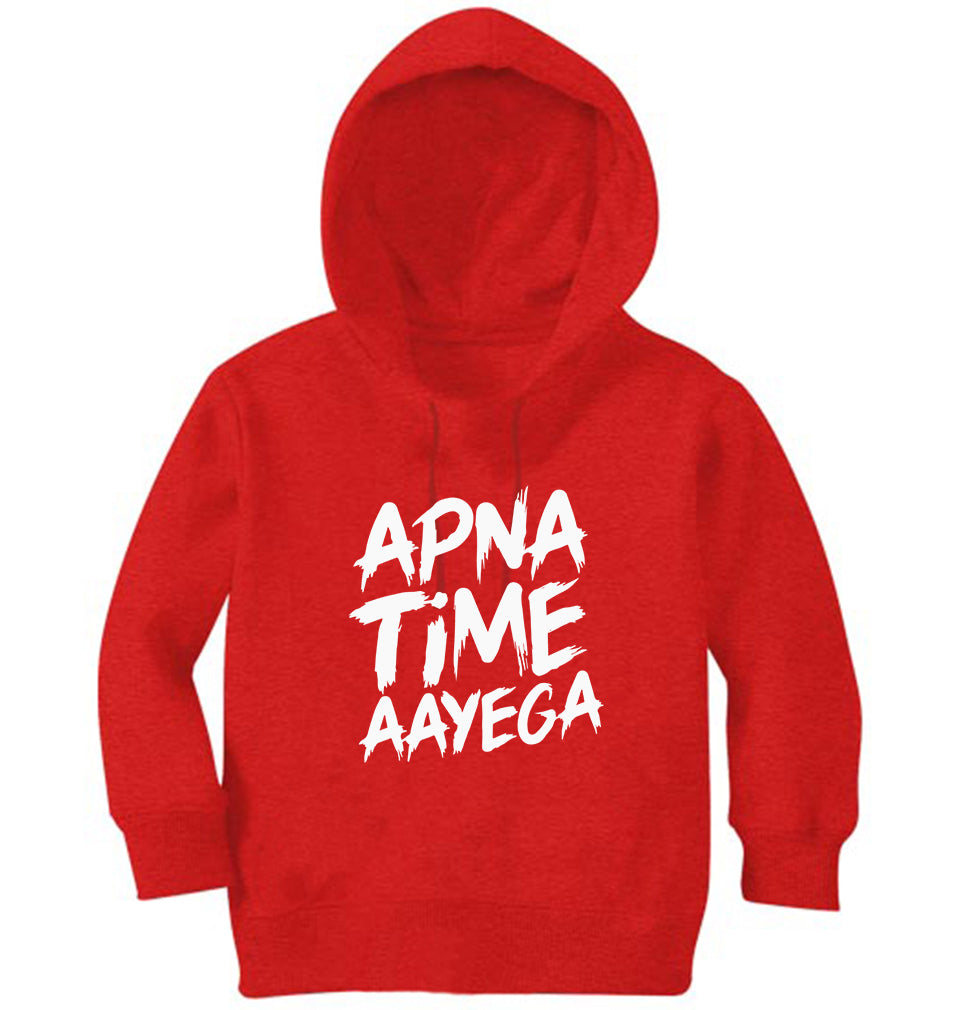 Apna Time Aayega Boy Hoodies-FunkyTeesClub