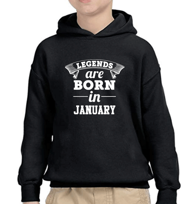 Legends are Born in January Boy Hoodies-FunkyTeesClub