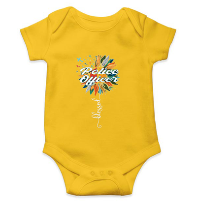 Future Police Rompers for Baby Girl- FunkyTeesClub