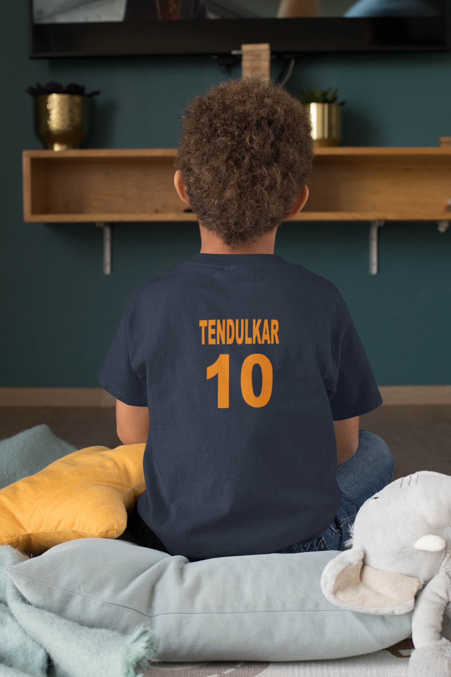 Tendulkar 10 Half Sleeves T-Shirt for Boy-FunkyTeesClub