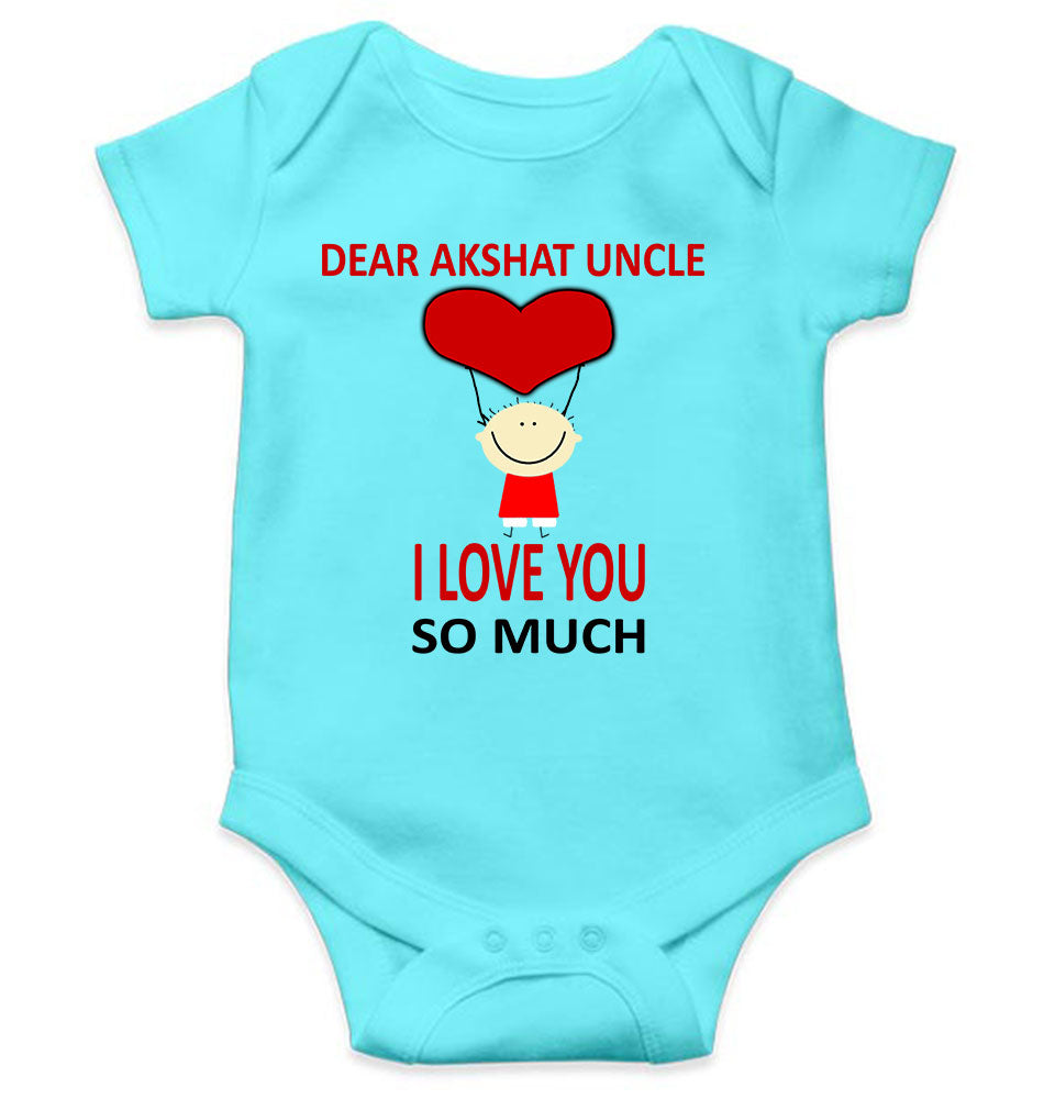 Custom Name I love My Uncle So Much Rompers for Baby Boy- FunkyTeesClub