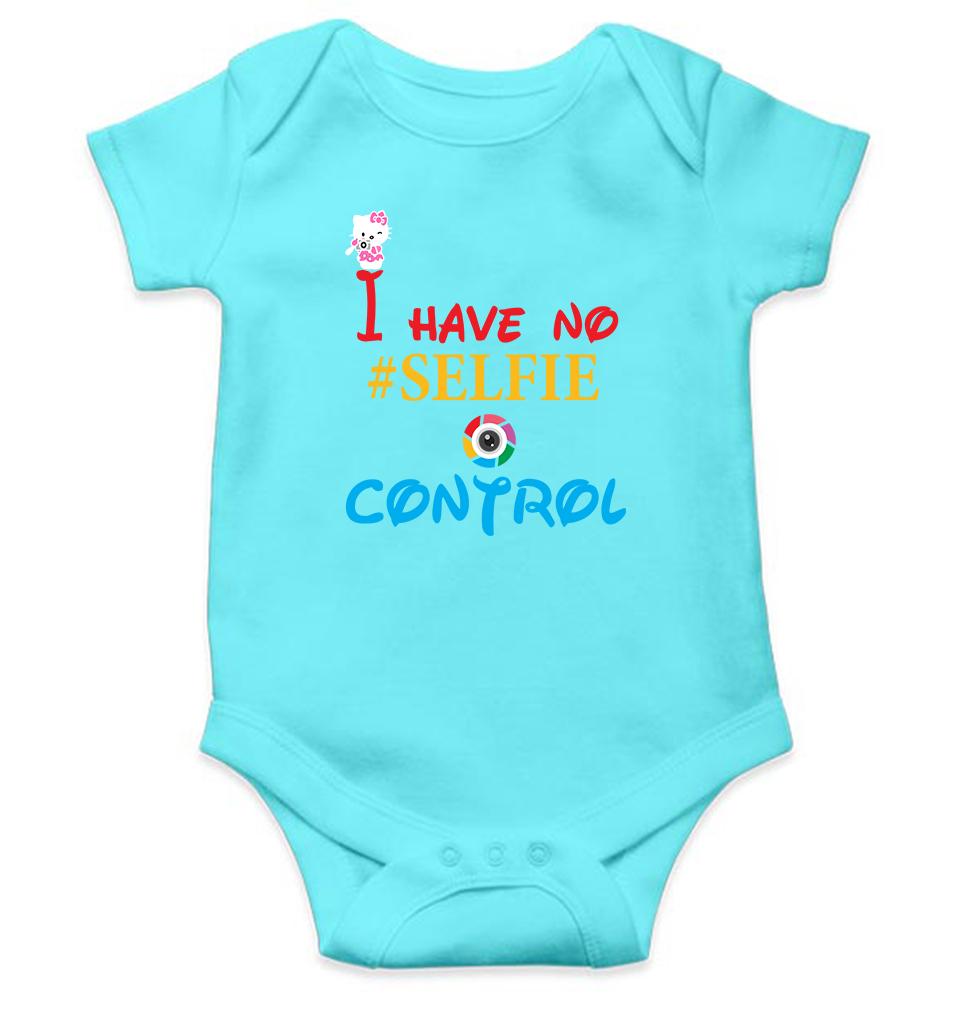 I Have No Selfie Control Rompers for Baby Girl- FunkyTeesClub