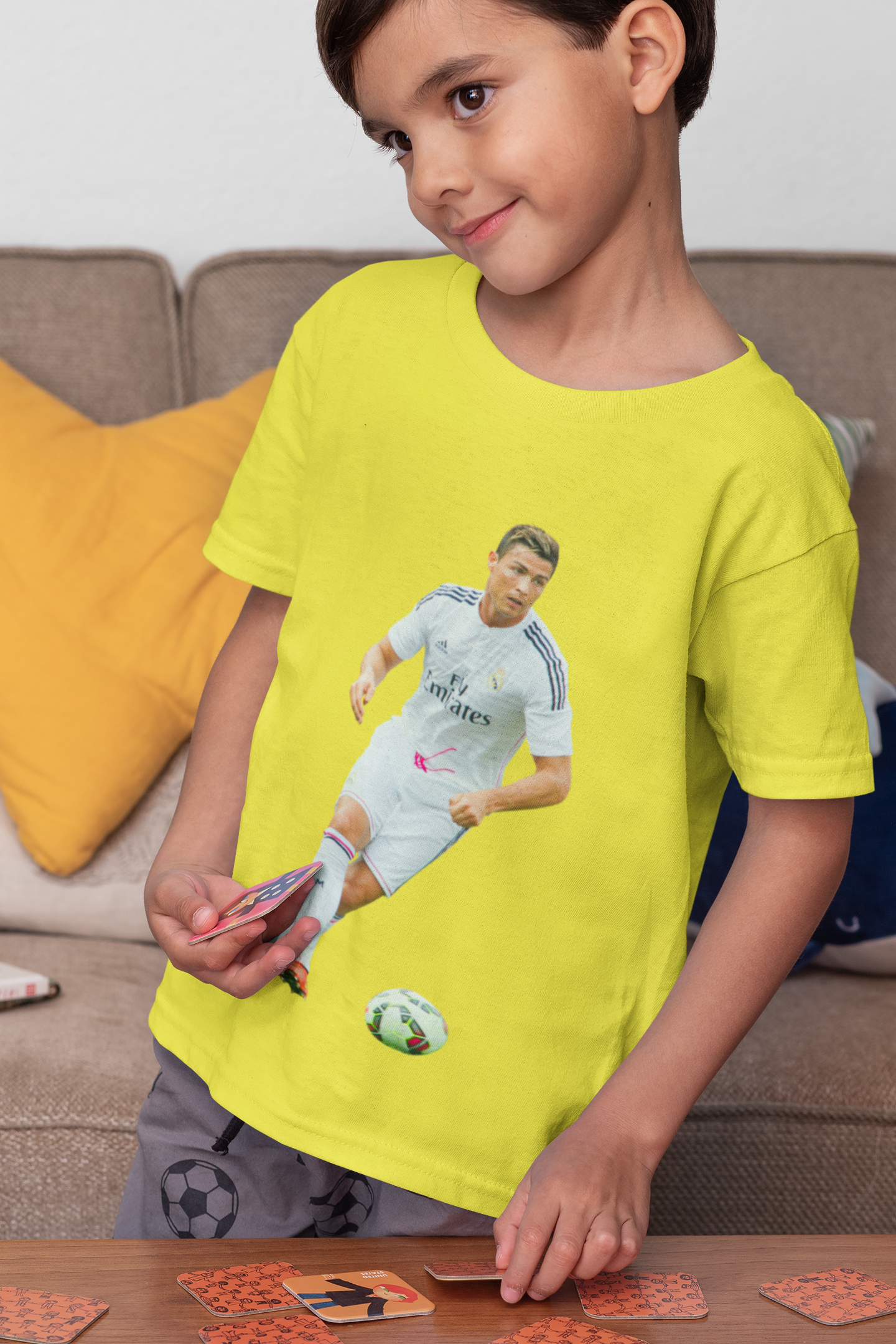 Ronaldo Half Sleeves T-Shirt for Boy-FunkyTeesClub