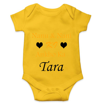 Nanu Nani ki Ankho Ka Tara Rompers for Baby Girl- FunkyTeesClub