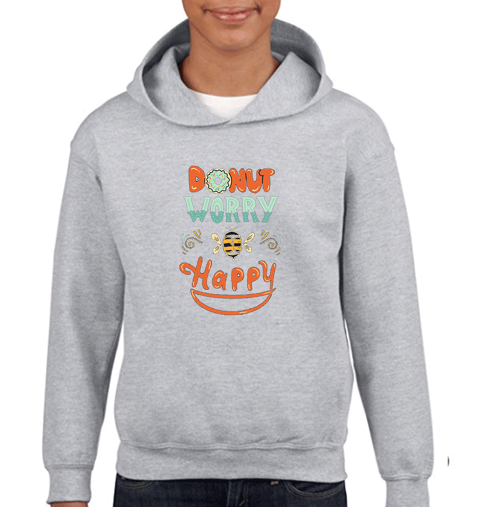 Donut Worry Be Happy Boy Hoodies-FunkyTeesClub