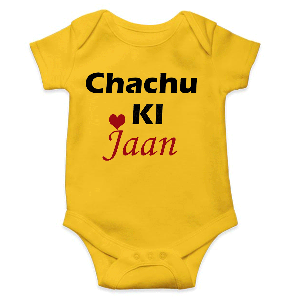 Chachu Ki Jaan Rompers for Baby Boy - FunkyTeesClub