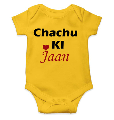 Chachu Ki Jaan Rompers for Baby Boy - FunkyTeesClub