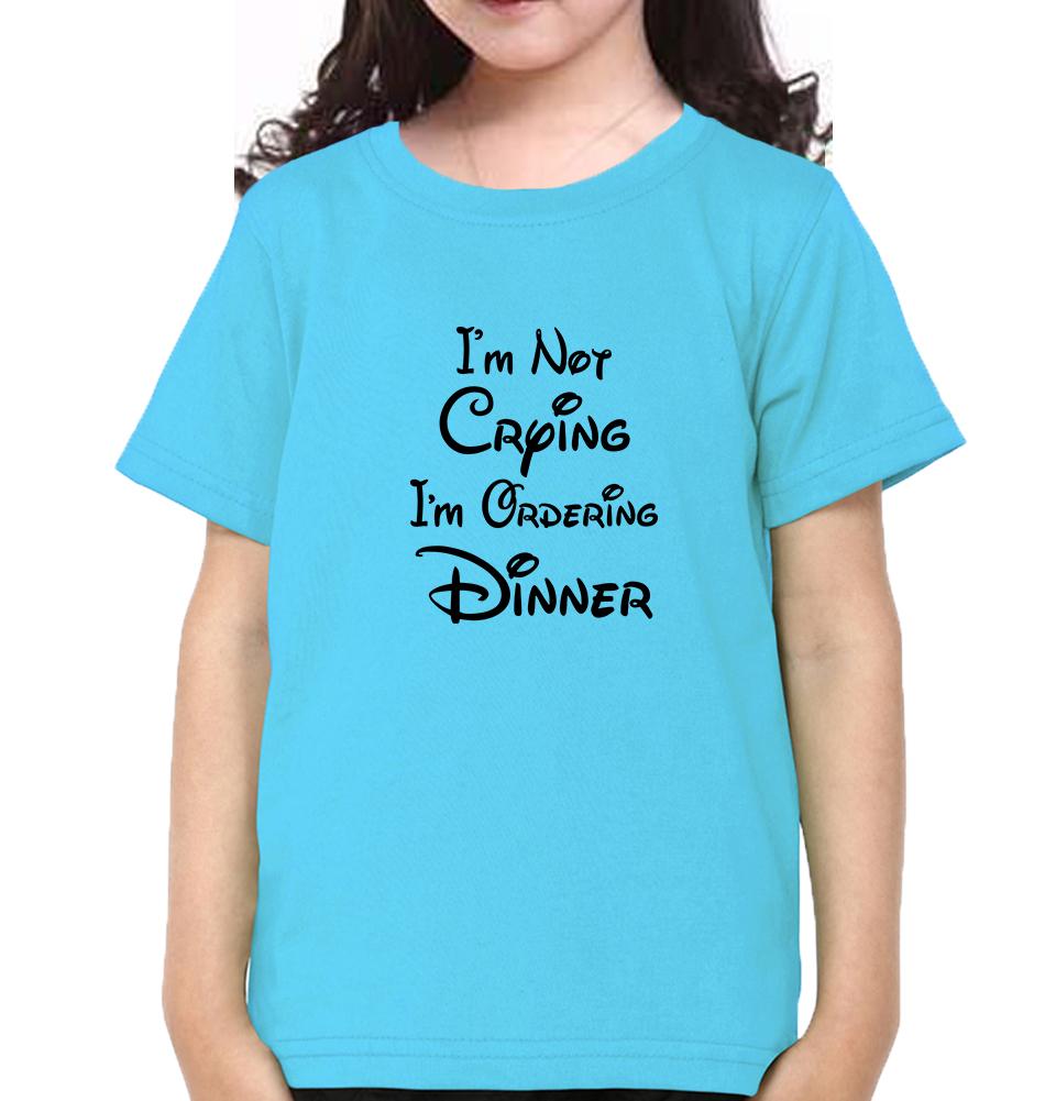 I M Not Crying Half Sleeves T-Shirt For Girls -FunkyTeesClub