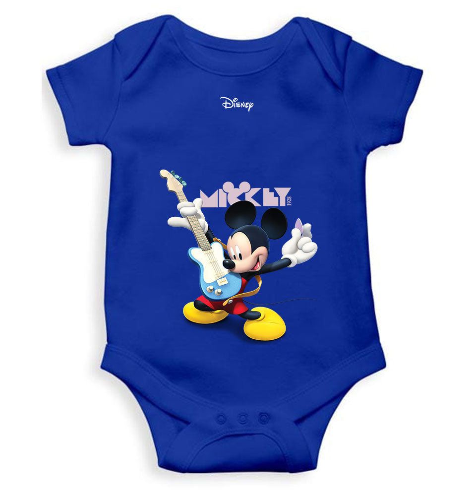 Playing Guitar Cartoon Rompers for Baby Boy- FunkyTeesClub
