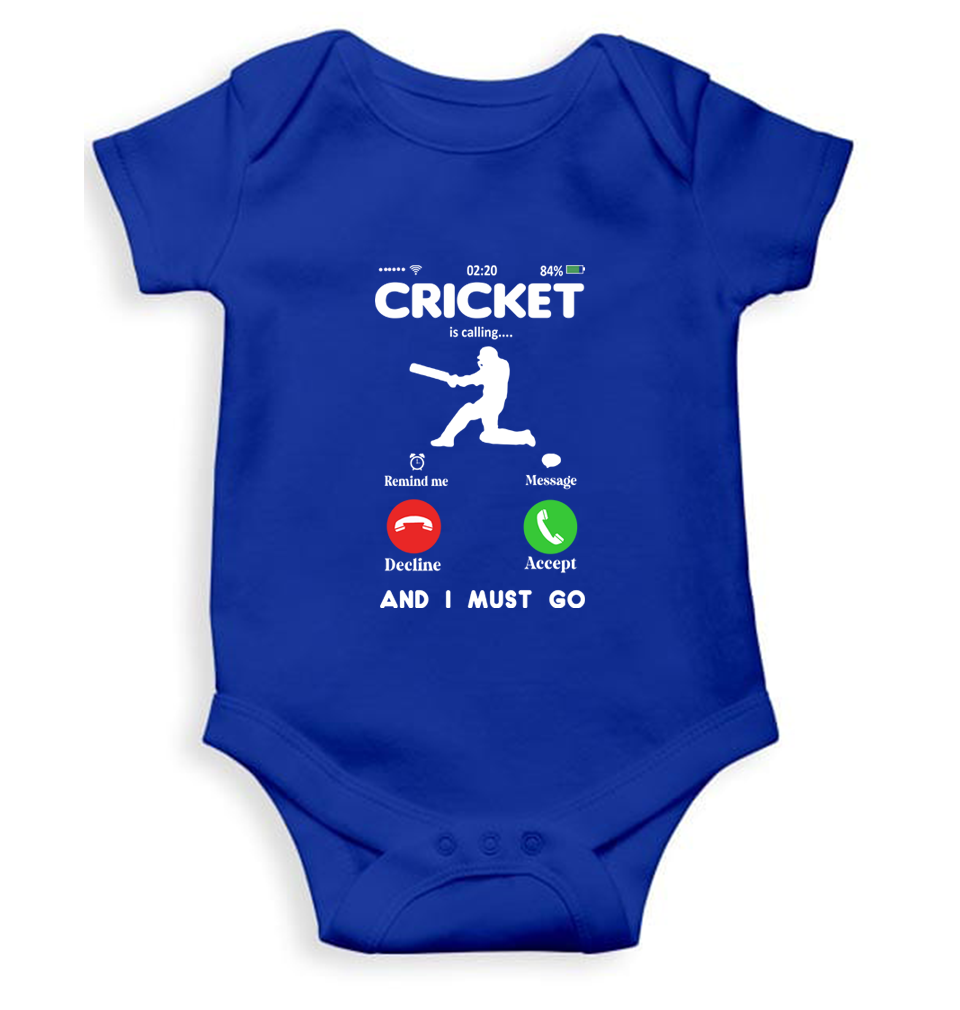 Cricket is Calling World Cup Cricket Rompers for Baby Boy- FunkyTeesClub