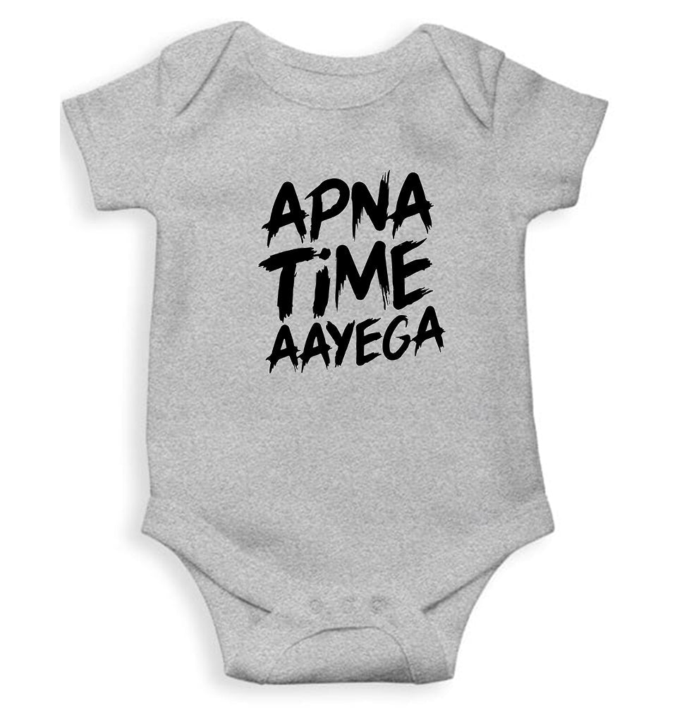 Apna Time Aayega Rompers for Baby Girl- FunkyTeesClub