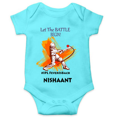 Custom Name IPL Fever Rompers for Baby Boy- FunkyTeesClub