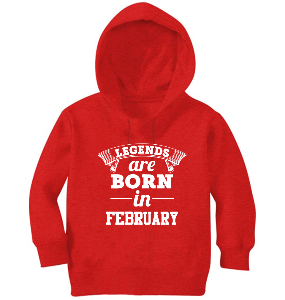 Legends are Born in February Boy Hoodies-FunkyTeesClub