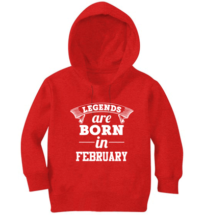 Legends are Born in February Boy Hoodies-FunkyTeesClub