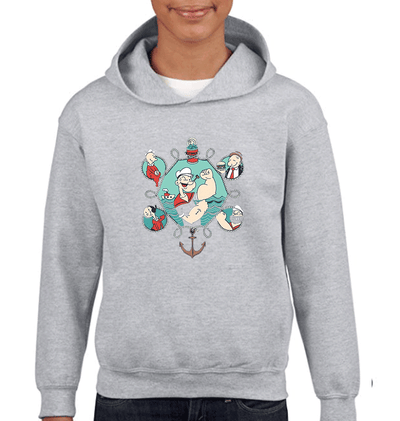 Popeye Boy Hoodies-FunkyTeesClub