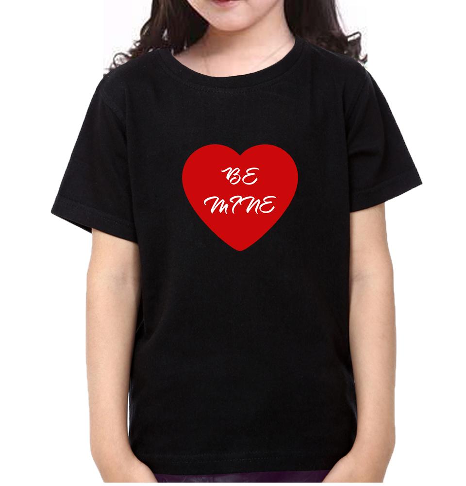 Be Mine Half Sleeves T-Shirt For Girls -FunkyTeesClub