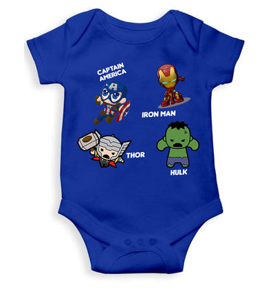 Super Heros Rompers for Baby Girl- FunkyTeesClub