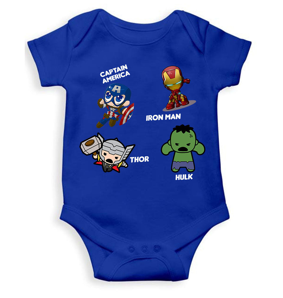Super Heros Rompers for Baby Girl- FunkyTeesClub