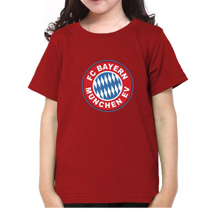 Bayern Munich Half Sleeves T-Shirt For Girls -FunkyTeesClub