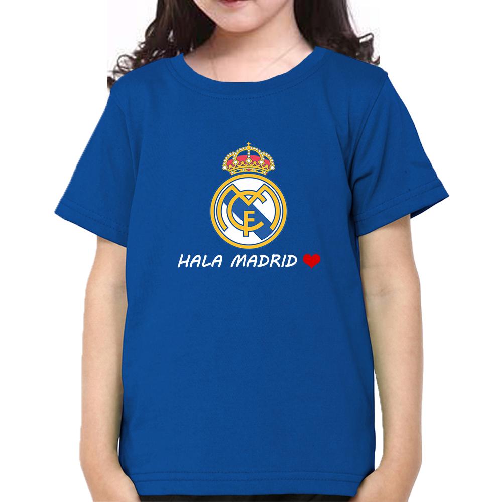 Hala Madrid Half Sleeves T-Shirt For Girls -FunkyTeesClub