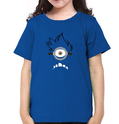 Evil Minion Half Sleeves T-Shirt For Girls -FunkyTeesClub