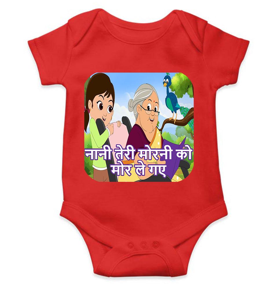 Nani Teri Morni Poem Rompers for Baby Girl- FunkyTeesClub