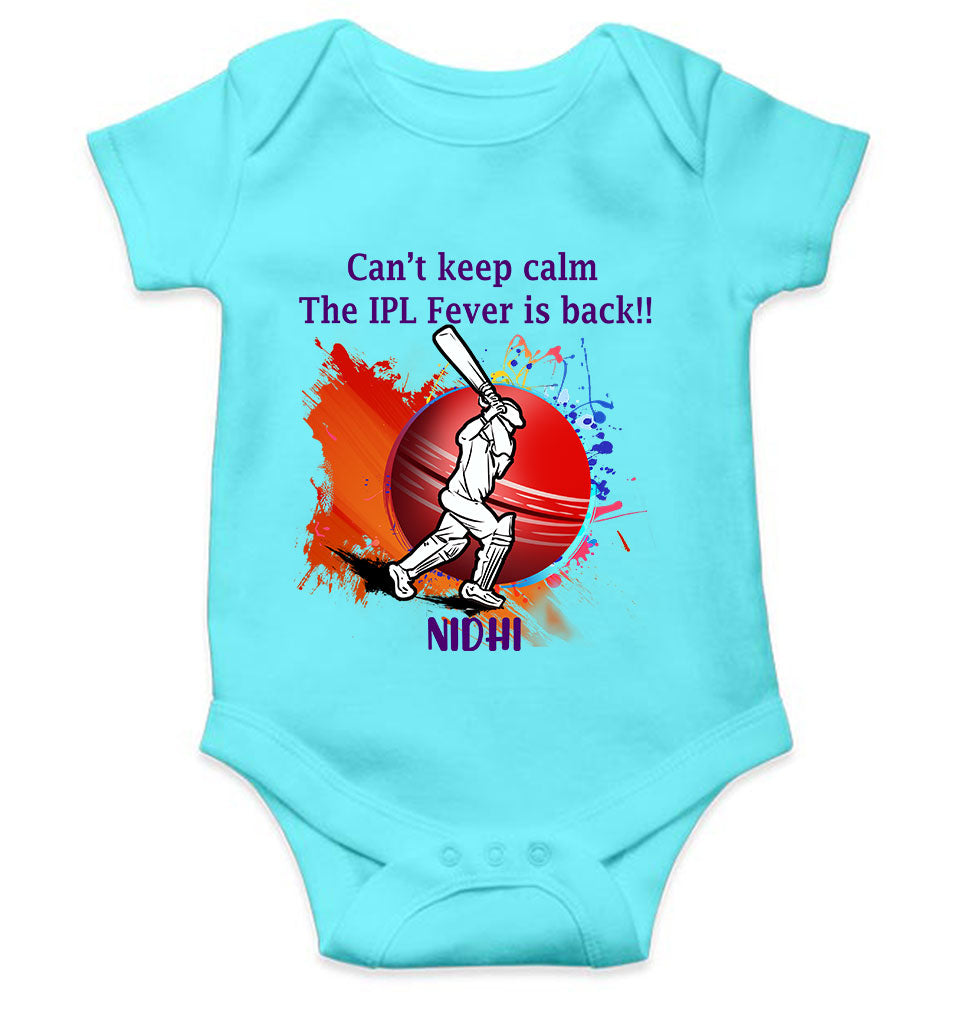 Custom Name Can Not Keep Calm IPL Rompers for Baby Girl- FunkyTeesClub