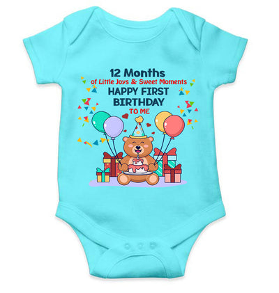My First Birthday Rompers for Baby Boy- FunkyTeesClub