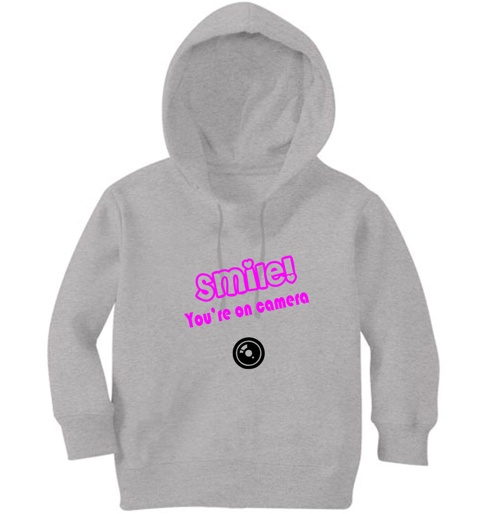 Smile U'R On Camera Girl Hoodies-FunkyTeesClub