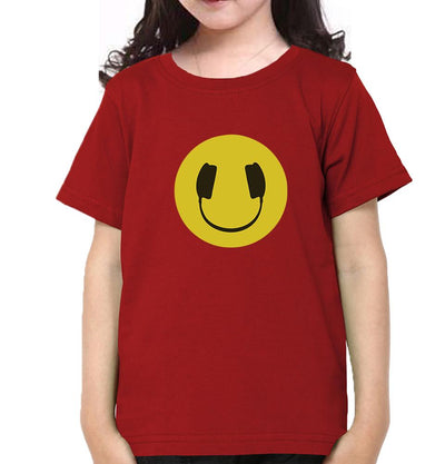 HeadPhone Eye Half Sleeves T-Shirt For Girls -FunkyTeesClub
