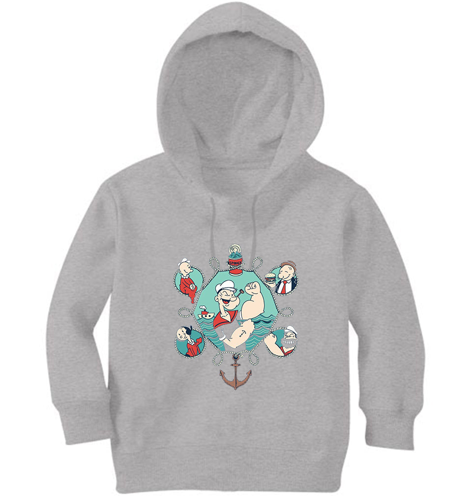 Popeye Girl Hoodies-FunkyTeesClub