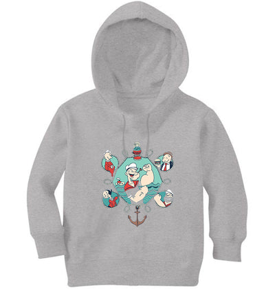 Popeye Girl Hoodies-FunkyTeesClub