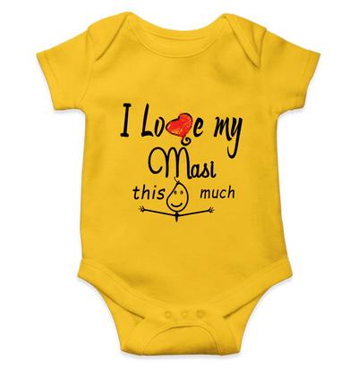 I Love My Masi  Rompers for Baby Boy- FunkyTeesClub